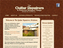 Tablet Screenshot of guitarrepairers.com